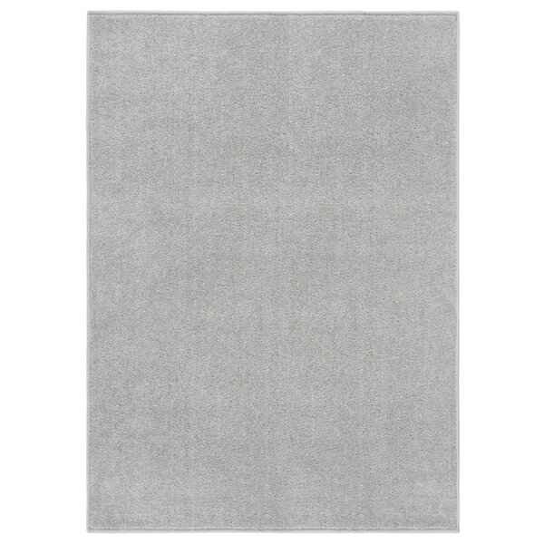vidaXL Tapis à poils courts 120x170 cm Gris clair