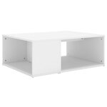 vidaXL Table basse blanc 90x67x33 cm bois d'ingénierie