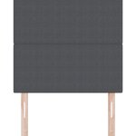 Tête de lit LED vidaXL Gris foncé 80 cm en velours côtelé