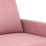 vidaXL Ensemble de canapés 2 Pièces avec coussins Rose Velours