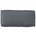 vidaXL Coussin palette dossier Anthracite 80x40x12 cm Tissu Oxford
