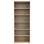 Armoire à chaussures MISCA chêne sonoma et blanc mat - 69 cm