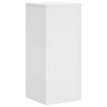 vidaXL Supports pour plantes 2 Pièces blanc 30x30x70 cm bois d'ingénierie
