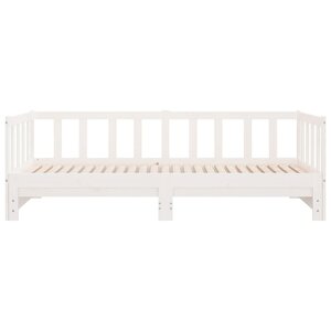 vidaXL Lit de jour et lit gigogne sans matelas 90x200 cm bois massif