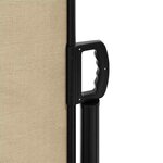 vidaXL Auvent latéral rétractable beige 120x500 cm
