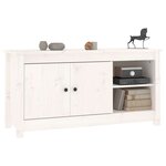 vidaXL Meuble TV Blanc 103x36 5x52 cm Bois de pin massif