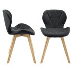 Lot de 4 chaises similicuir 81 x 57 x 49 cm noir 03_0006776