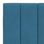 vidaXL Cadre de lit sans matelas bleu 90x190 cm velours