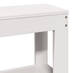 vidaXL Cadre de lit sans matelas blanc 160x200 cm bois de pin massif