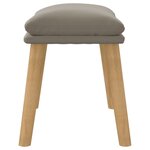 vidaXL Repose-pied Gris clair 45x29 5x35 cm Velours