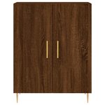vidaXL Buffet haut Chêne marron 69 5x34x180 cm Bois d'ingénierie