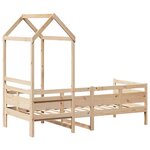 vidaXL Lit de jour avec toit 90x200 cm bois de pin massif
