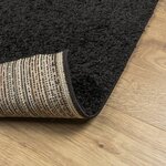 vidaXL Tapis shaggy PAMPLONA poils longs moderne noir 80x150 cm