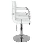 vidaXL Chaise de salle à manger Blanc Similicuir
