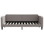 vidaXL Lit de jour avec gigogne sans matelas taupe 80x200 cm