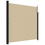 vidaXL Auvent latéral rétractable beige 200x500 cm