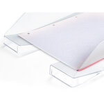 Q-connect corbeille à courrier empilable - PP documents - A4+ - Transparent