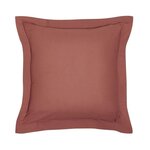Taie d'oreiller - 63 x 63+5 cm uni - Terracotta