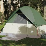 vidaXL Tente de camping à dôme 4 personnes vert imperméable
