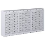 vidaXL Armoire à outils murale Style Industriel Métal Gris et noir