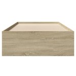 vidaXL Cadre de lit sans matelas chêne sonoma 75x190 cm