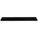 vidaXL Étagère murale flottante 4 Pièces Noir brillant 120x23 5x3 8cm MDF
