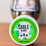 Porte-encens coupelle Vert et Doré + Sable blanc + Bâtonnets Palo Santo