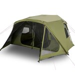 vidaXL Tente familiale 10 personnes vert libération rapide imperméable