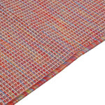 vidaXL Tapis à tissage plat d'extérieur 100x200 cm Rouge