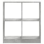 vidaXL Bibliothèque gris béton 68 5x32x75 cm bois d'ingénierie
