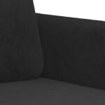 vidaXL Ensemble de canapés 2 Pièces avec coussins noir velours