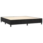 vidaXL Sommier à lattes de lit matelas et LED Noir 200x200 cm Velours