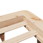 vidaXL Cadre de lit sans matelas 140x190 cm bois de pin massif