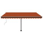 vidaXL Auvent automatique sur pied 400x300 cm Orange/marron