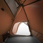 vidaXL Tente de camping à dôme 3 personnes orange imperméable