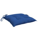 vidaXL Coussins de chaise lot de 6 bleu 40x40x7 cm tissu oxford