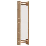 vidaXL Cloison de séparation pliante 5 panneaux 200 cm Bambou et toile