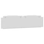 vidaXL Coussin de tête de lit blanc 200 cm similicuir