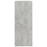 vidaXL Bibliothèque à 2 niveaux Gris béton 80x30x76 5 cm Aggloméré