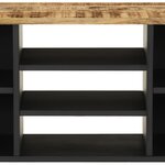 vidaXL Meuble TV 100x33x46 cm bois de manguier et d'ingénierie