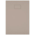 vidaXL Receveur de douche SMC Marron 100x70 cm