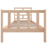 vidaXL Cadre de lit sans matelas bois de pin massif