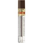 Etui de 12 mines HI POLYMER SUPER 0 3 mm 2H x 3 PENTEL