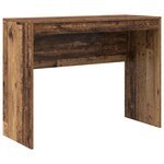 vidaXL Bureau avec rangement en bois ancien et technique