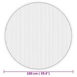 vidaXL Tapis rond naturel 100 cm bambou