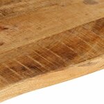 vidaXL Dessus de table 80x60x3 8 cm bord vif bois massif manguier brut