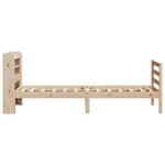 vidaXL Cadre de lit avec tête de lit 75x190 cm bois de pin massif