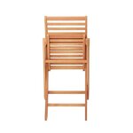 Lot de 2 chaises de jardin pliantes en Acacia FSC - 47 x 57,5 x H.89,5 cm