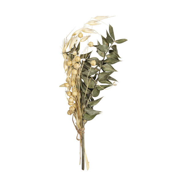 Bouquet de fleurs séchées - vert pin