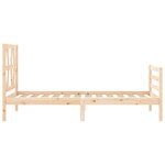 vidaXL Cadre de lit sans matelas bois massif